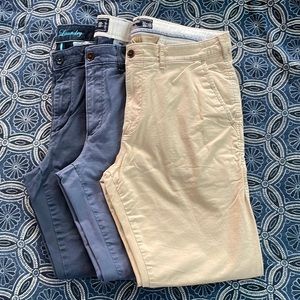 Lot of 3 pairs of Chinos all 32/32 Abercrombie and English Laundry